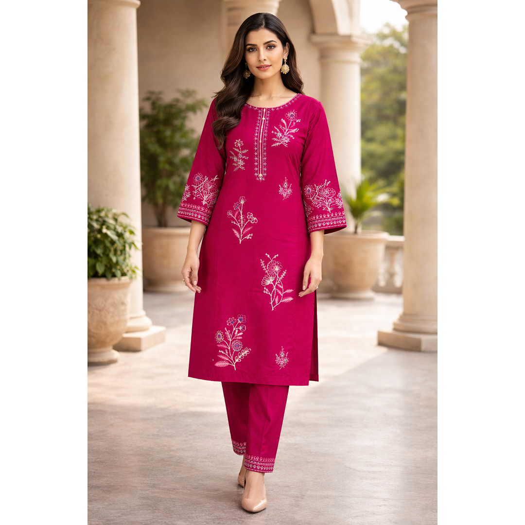 Blush Blossom Luxe – Premium 2PC Eastern Wear