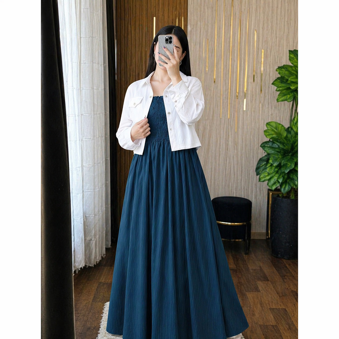 Luxe Layered Maxi Set – Premium 2PC Flowy Dress