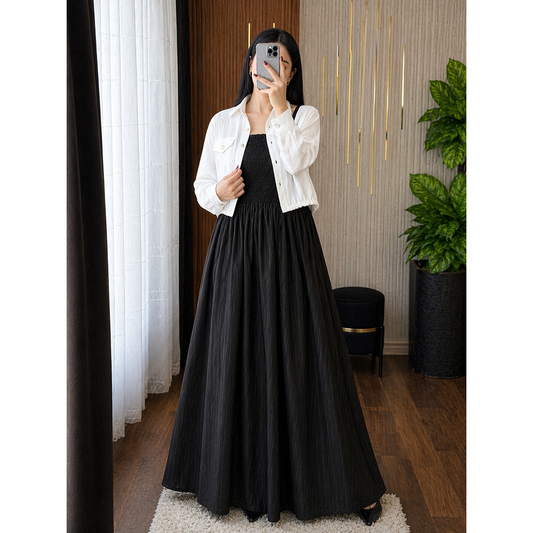 Luxe Layered Maxi Set – Premium 2PC Flowy Dress
