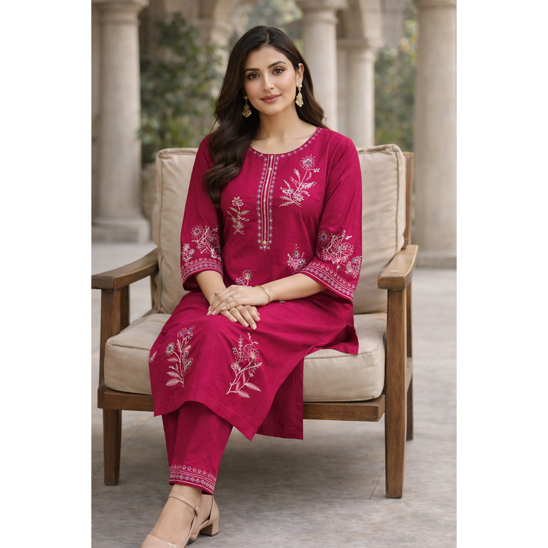 Blush Blossom Luxe – Premium 2PC Eastern Wear