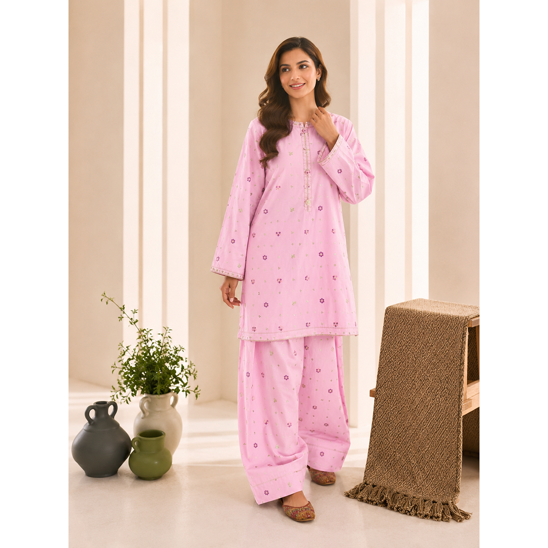 Premium Embroidered Farshi Shalwar Co-Ord Set