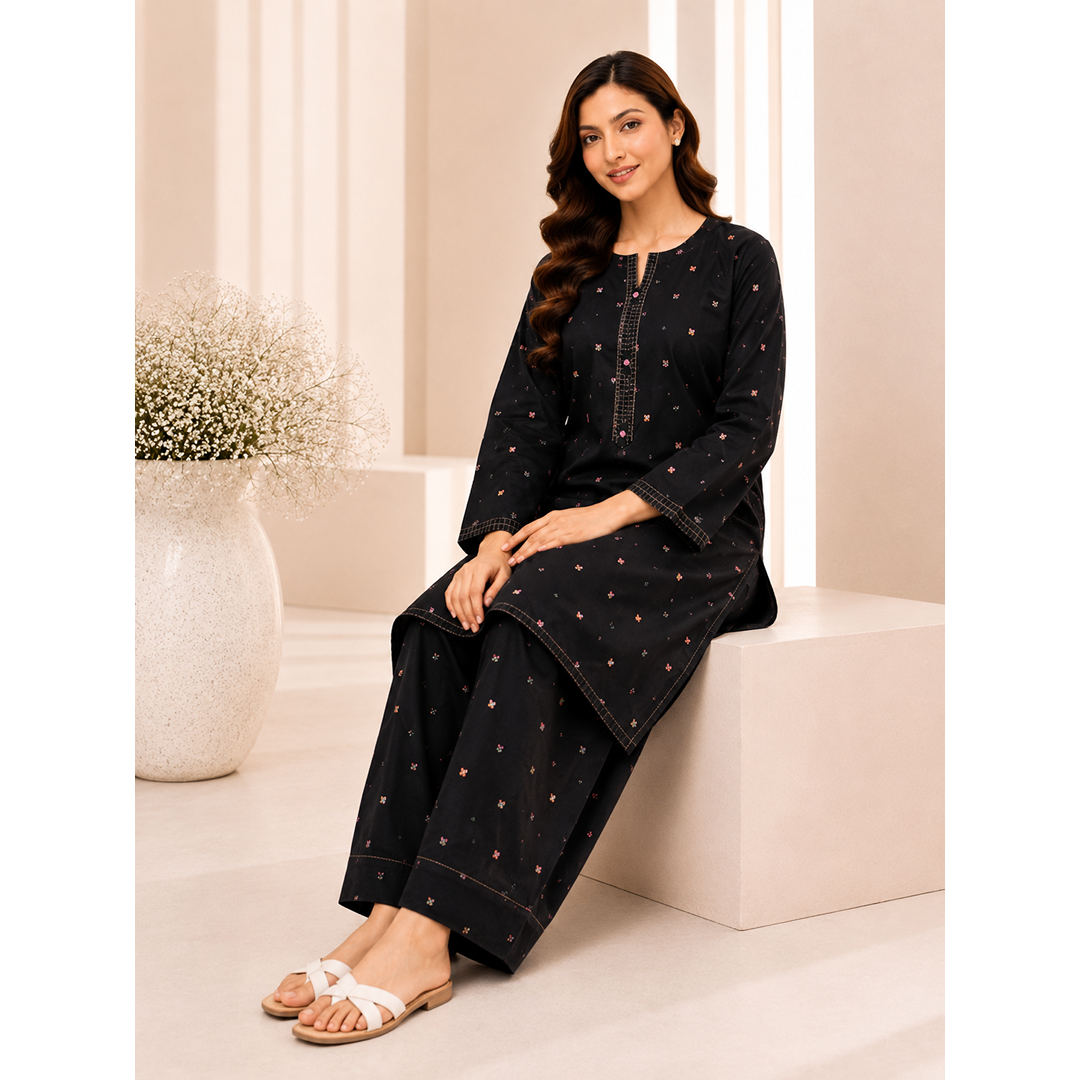 Premium Embroidered Farshi Shalwar Co-Ord Set