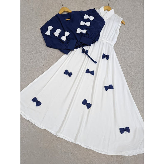Elegant Bow Two-Piece Dress Set