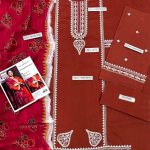 3-Piece Unstitched Embroidered Lawn Suit