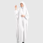 Namaz Chaddar with Sleeves - white