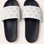 ADIDAS BLACK WHITE PRINTED SLIDE (PREMIUM QUALITY)