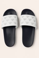 ADIDAS BLACK WHITE PRINTED SLIDE (PREMIUM QUALITY)