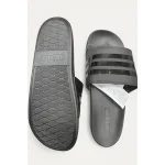ADIDAS ADILETTE GREY BLACK 3 STIPE SLIDE
