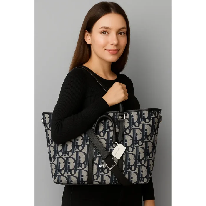 CHIRSTIAN DIOR WEEKENDER 50 GREY & BLACK