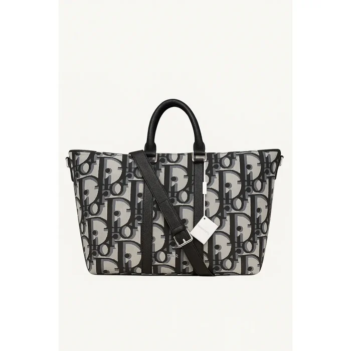 CHIRSTIAN DIOR WEEKENDER 50 GREY & BLACK
