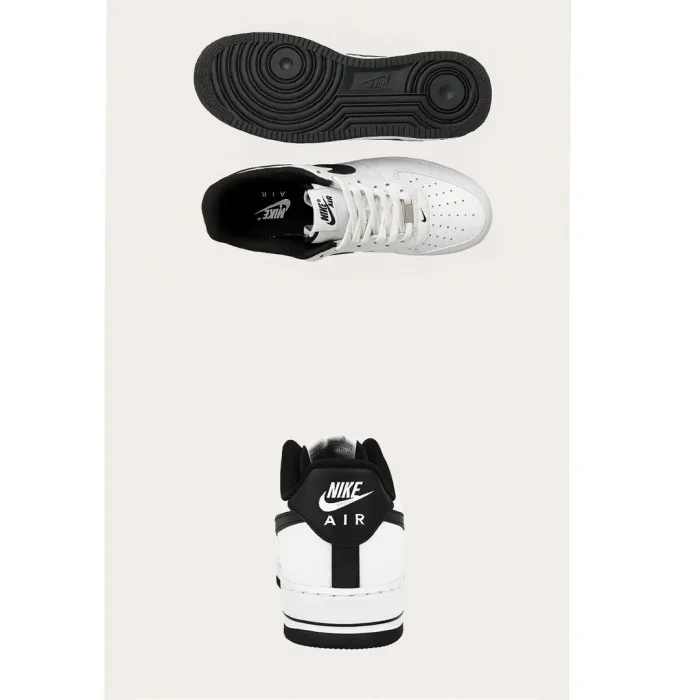 NIKE AIR FORCE 1 LOW – WHITE WITH BLACK SWOOSH