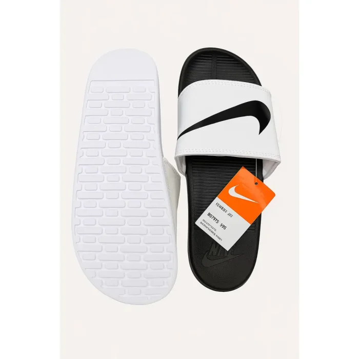 NIKE WHITE-BLACK TICK REBELLION ADELIDE SLIDE