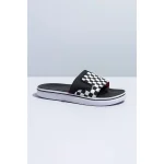 VANS OF THE WALL BLACK WHITE CHECKER SLIDE