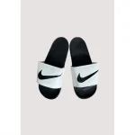 NIKE WHITE-BLACK TICK REBELLION ADELIDE SLIDE