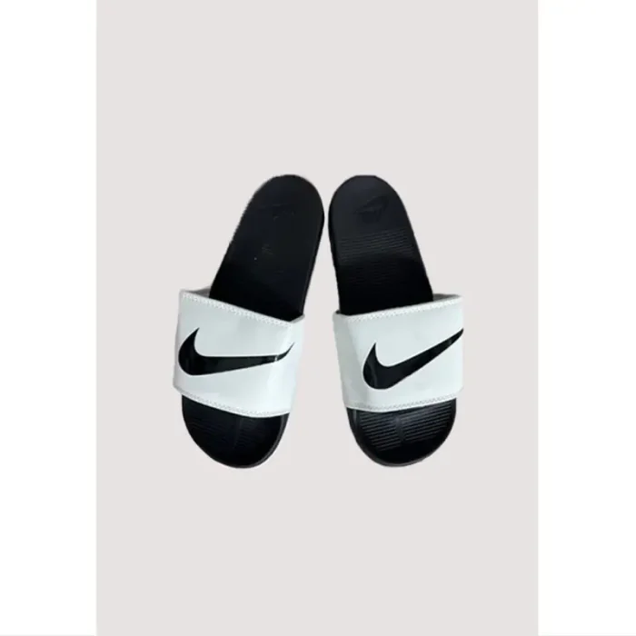 NIKE WHITE-BLACK TICK REBELLION ADELIDE SLIDE