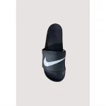 NIKE ALL BLACK-WHITE TICK REBELLION ADELIDE SLIDE