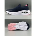 SKECHERS NAVY-WHITE DLUX FITNESS WOMEN SHOES