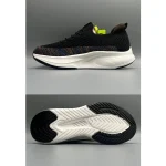 SKECHERS BLACK-WHITE MAX CUSHION WOMEN SHOES