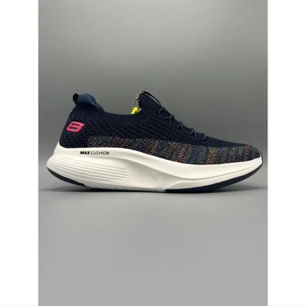 SKECHERS NAVY-WHITE MAX CUSHION WOMEN SHOES