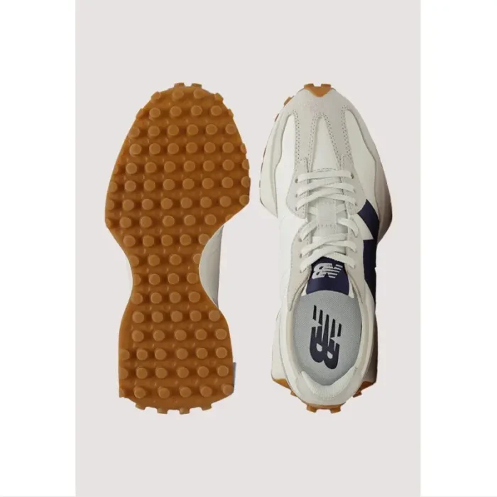 NEW BALANCE 327 MOONBEAM WHITE-NAVY SUEDE