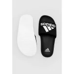 ADIDAS BLACK WHITE SLIDE V2 WITH BOX