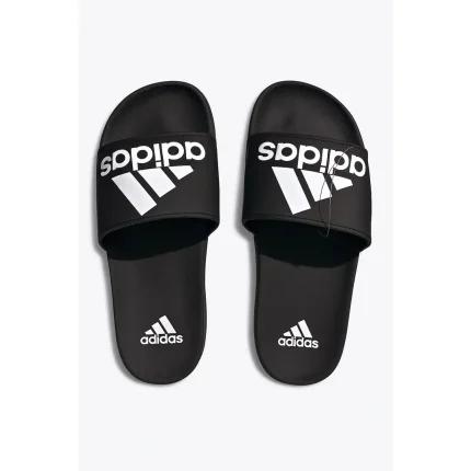 ADIDAS BLACK WHITE SLIDE V2 WITH BOX