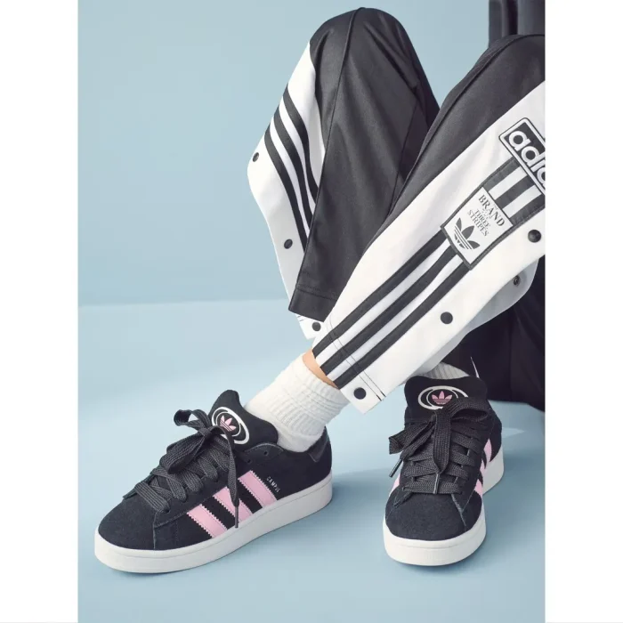 ADIDAS CAMPUS 00S BLACK PINK STRIPE WOMEN SHOES