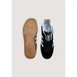 ADIDAS GAZELLE INDOOR BLACK WHITE GUM SOLE