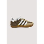 ADIDAS GAZELLE INDOOR COFFEE BROWN WHITE WITH GUM SOLE