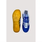 ADIDAS GAZELLE INDOOR INDIGO BLUE SUEDE WHITE WITH GOLDEN GUM SOLE