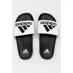 ADIDAS WHITE WITH BLACK SLIDE V2 WITH BOX