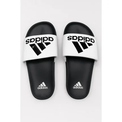 ADIDAS WHITE WITH BLACK SLIDE V2 WITH BOX
