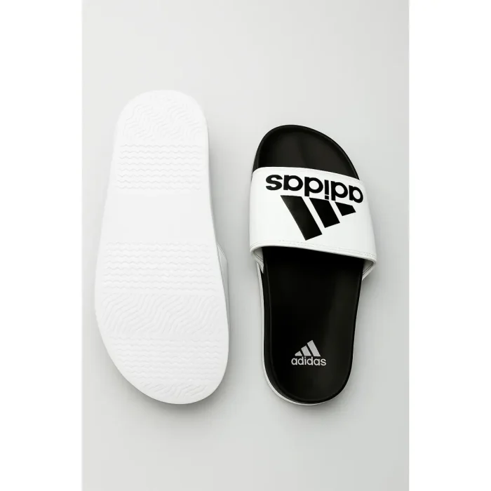 ADIDAS WHITE WITH BLACK SLIDE V2 WITH BOX