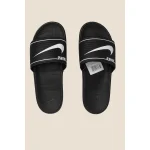 NIKE ALL GREY BLACK TICK SLIDE V2 WITH BOX