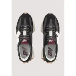 NEW BALANCE 327 BLACK-WHITE AND MINERAL RED