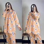 Peach Round Floral Cords Set