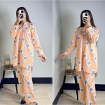 Peach Round Floral Cords Set