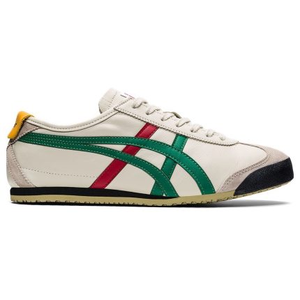 Onitsuka Tiger Mexico 66 Retro Sneakers – Off White/Green-Red